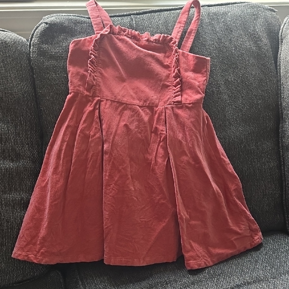 Janie and Jack Dark Dusty Rose Velour Jumper 5t